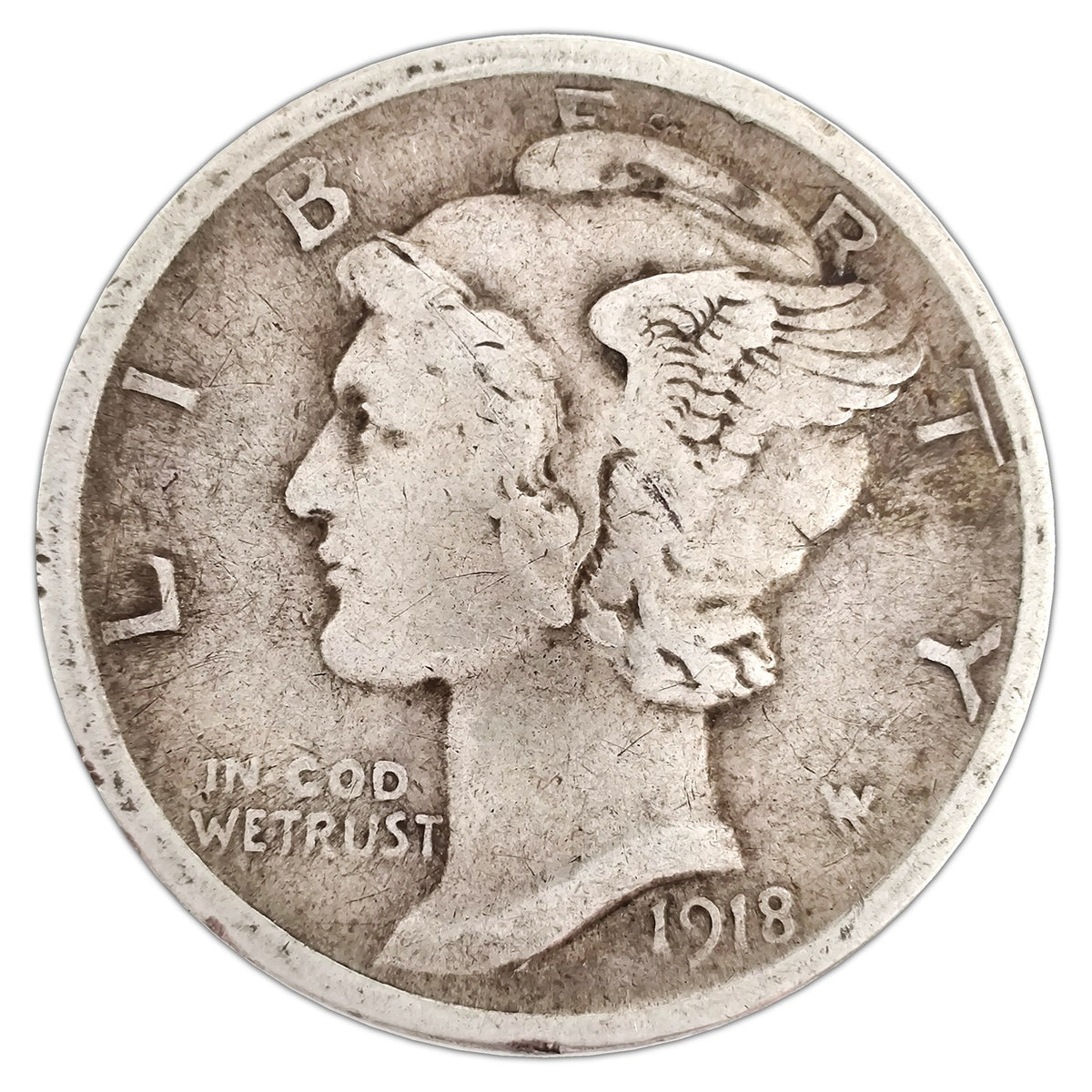 MD-1918-D-F representative coin